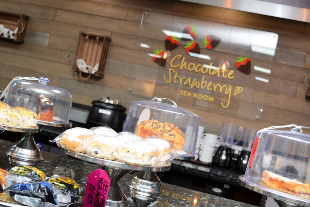 Chocolate Strawberry Tea Rooms, Pendle Village Mill at Junction 12