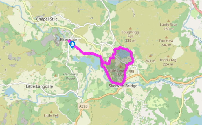 Walking by Elter Water and Loughrigg Tarn