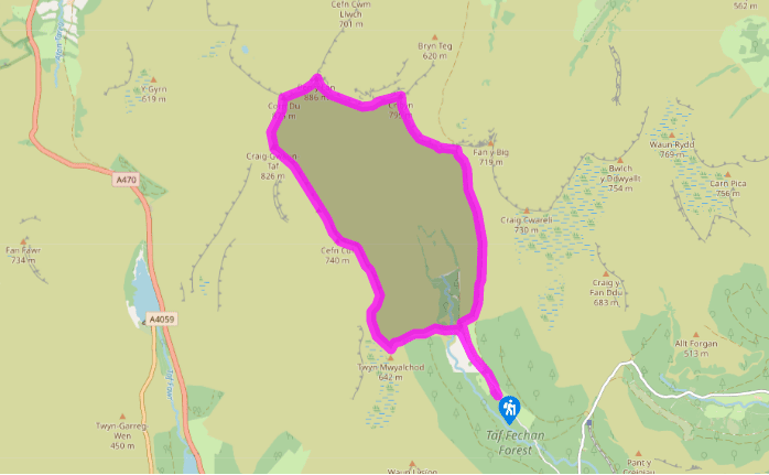 The Taf Fechan Valley