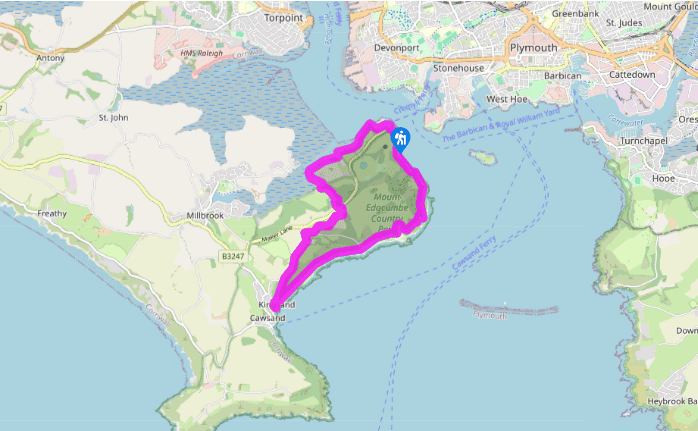 The Cornish shores of Plymouth Sound