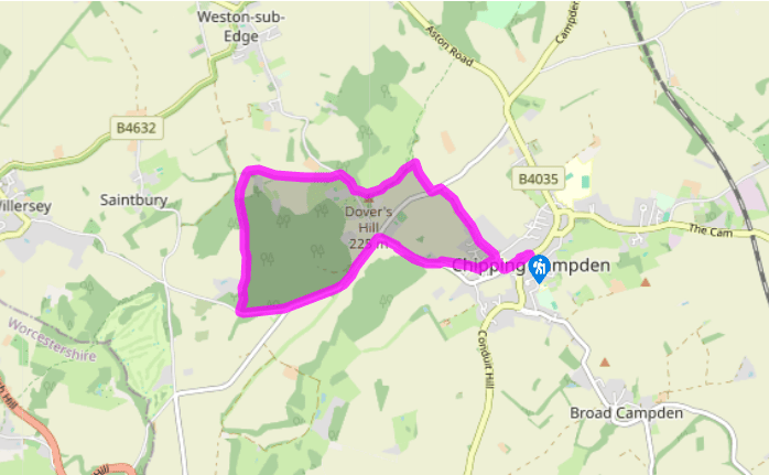 Chipping Campden and Dover's Hill