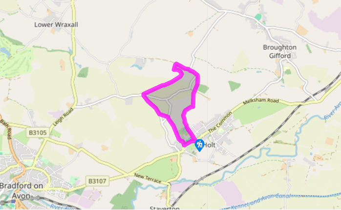 Great Chalfield from Holt