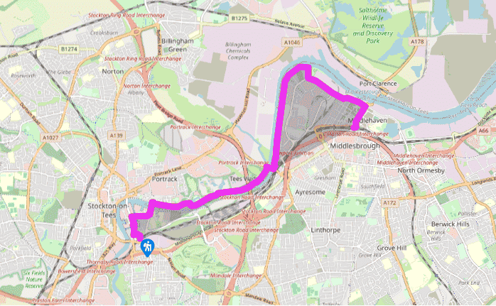 Middlesbrough and the River Tees