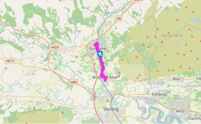 From Dunblane to Bridge of Allan