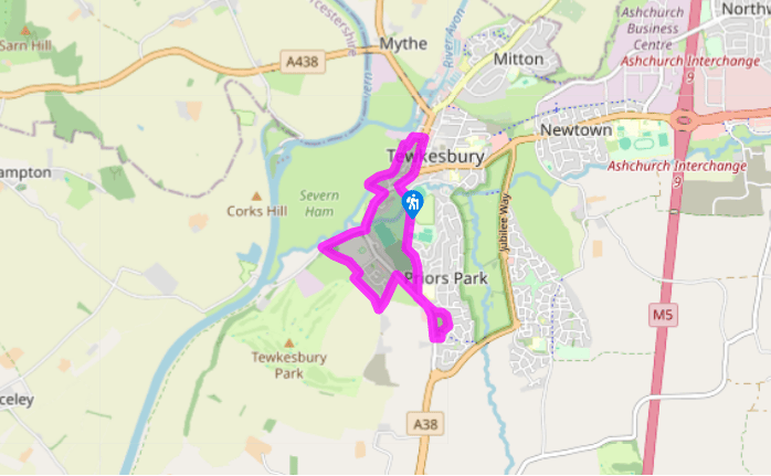 A circuit of Tewkesbury