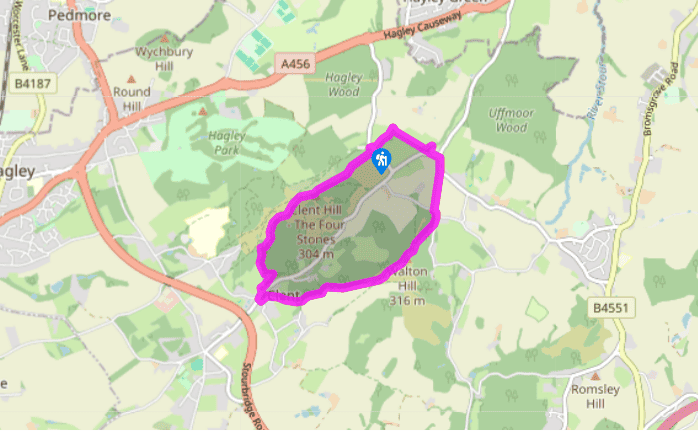 A circular route in the Clent Hills
