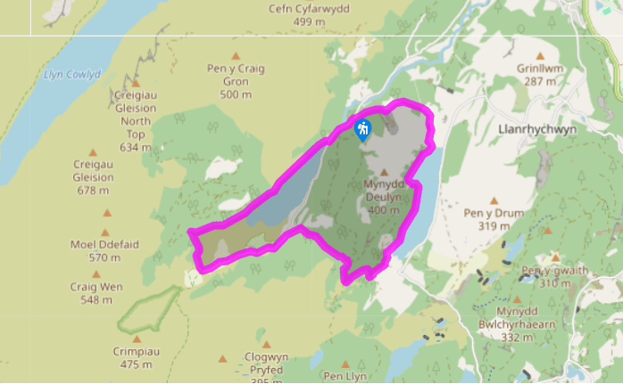 Linking Llyn Crafnant and Llyn Geirionydd