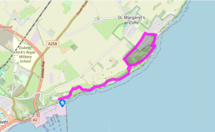 Dover's white cliffs