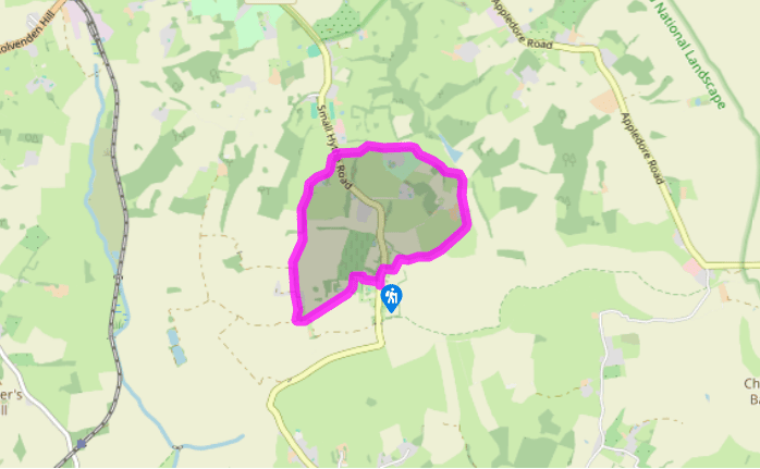 Around Small Hythe and a vineyard