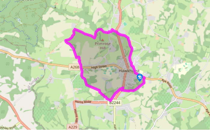 Around Hawkhurst to the Sussex border