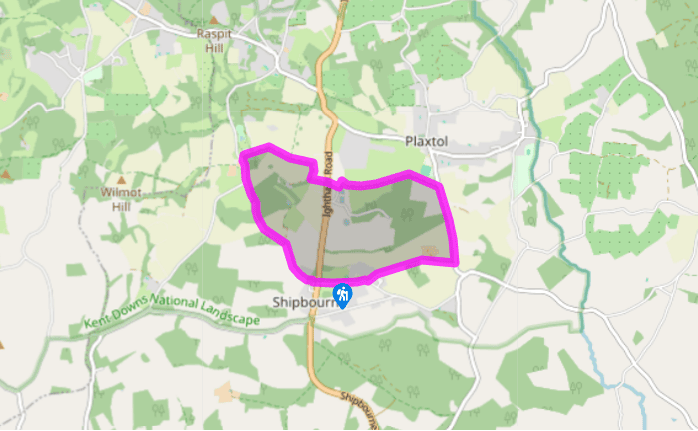 Shipbourne and along the Greensand Way