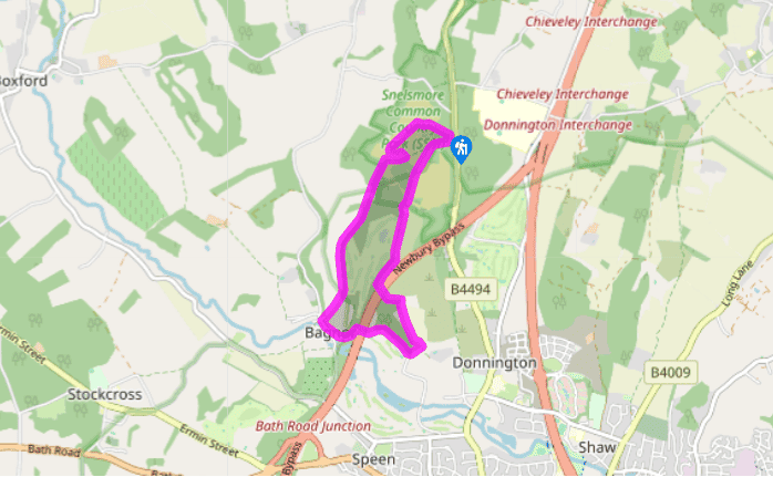 Snelsmore Common to Donnington Castle