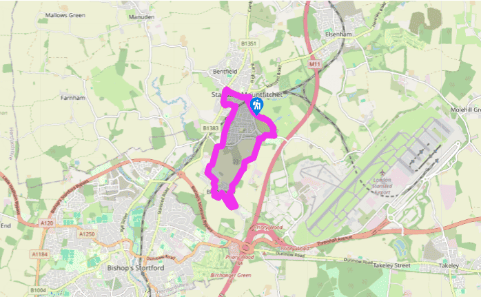 Stansted Mountfitchet to Birchanger