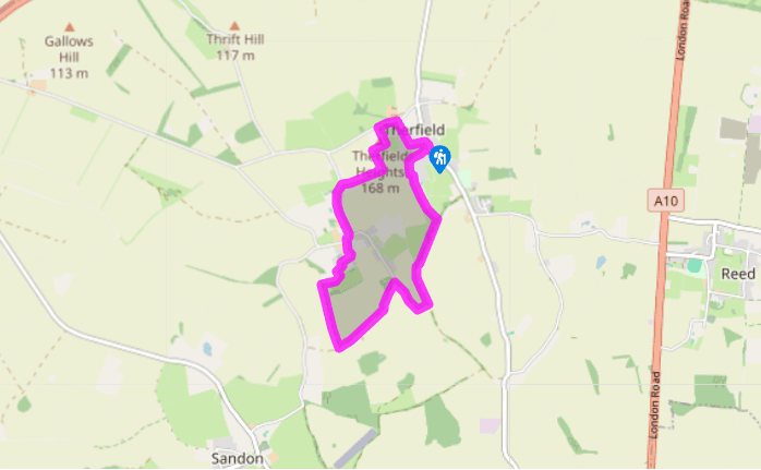 Therfield, Kelshall and the chalk downs