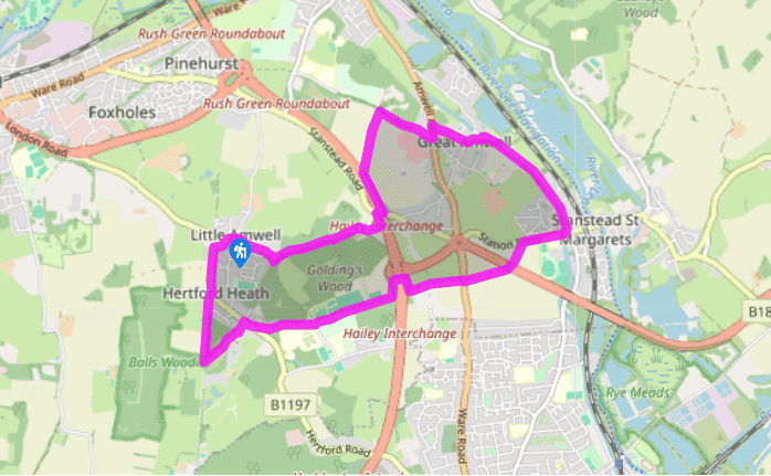 From Hertford Heath to Great Amwell
