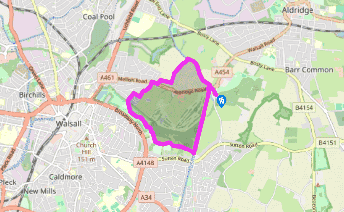 Park Lime Pits and Walsall's Canal