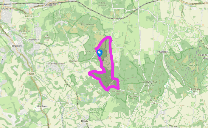 The Greensand Ridge at Farley Heath