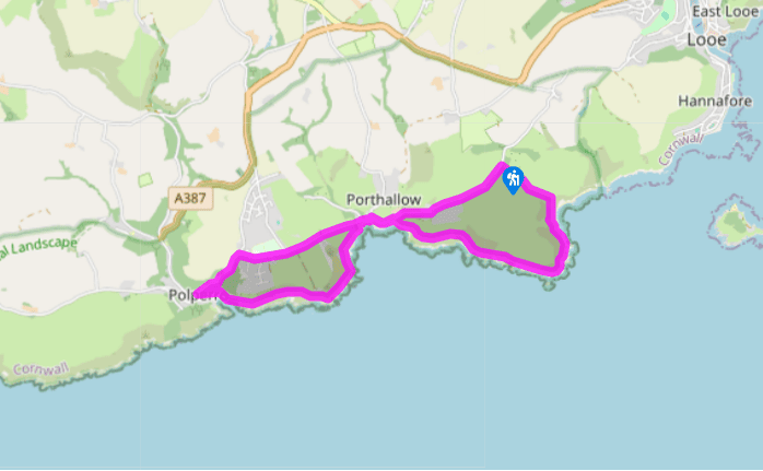 Talland Bay and Polperro