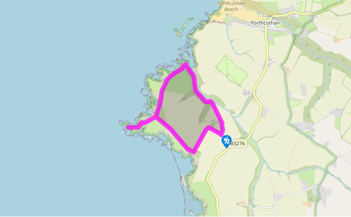 A clifftop route at Park Head