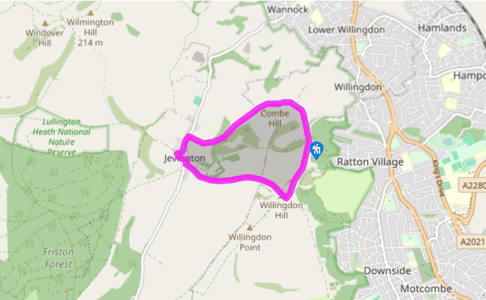 Neolithic downlands around Jevington