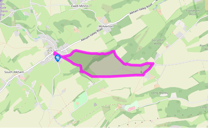 A steep hike at Alkham