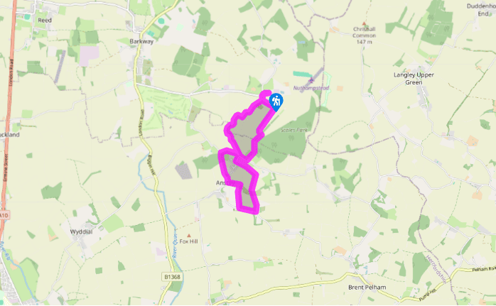 Around Nuthampstead and Anstey