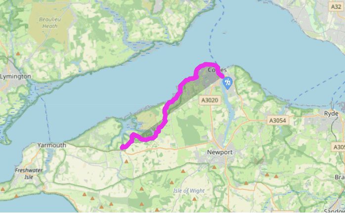 Isle of Wight Coastal Path: West Cowes to Shalfleet
