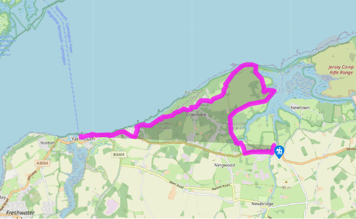 Isle of Wight Coastal Path: Shalfleet to Yarmouth