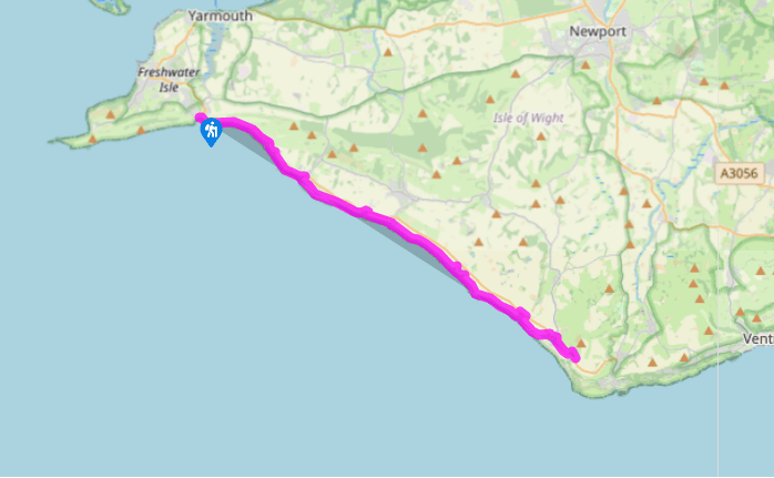 Isle of Wight Coastal Path: Freshwater to Blackgang Chine