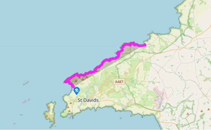 Pembrokeshire Coast Path: Whitesands Bay to Trefin