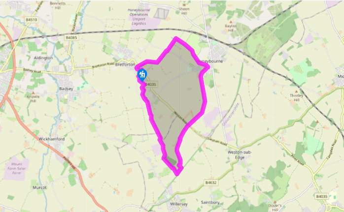 Bretforton to Honeybourne
